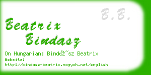 beatrix bindasz business card